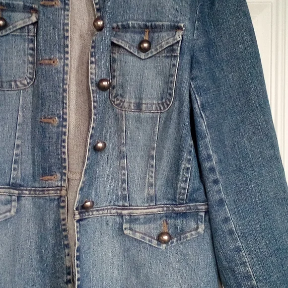 Talbots jean jacket size 12 jean jacket - Picture 7 of 13